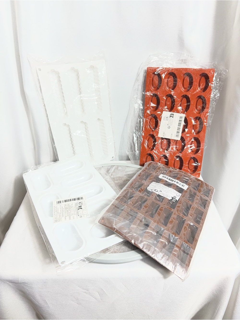 Silicone Candy Chocolate Mold Set Lot Baking Molds Variety Shapes New Set